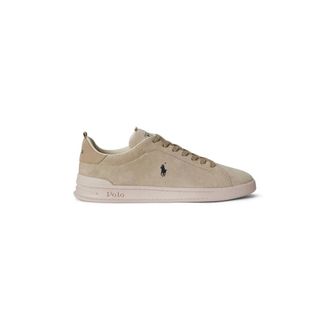 Polo Ralph Lauren Schoenen, Heren, Beige, 40 EU, Leer, Hrt Crt Rib Sneakers