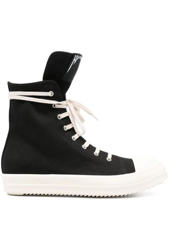 Rick Owens Hollywood sneakers - men - Fabric/Fabric/Rubber - 40 - Black