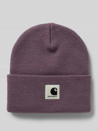 Carhartt Work in Progress Beanie mit Label-Patch Modell Ashley in Lavender, Gr&ouml;&szlig;e 1
