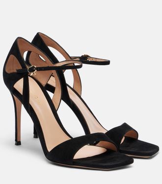 Gianvito Rossi Suede slingback sandals