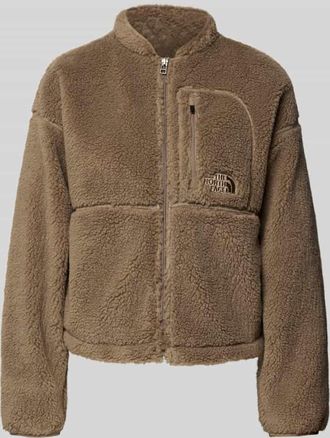 The North Face Fleecejacke mit Label-Stitching Modell EXTREME PILE in Dunkelbraun, Gr&ouml;&szlig;e M