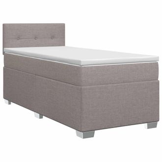 vidaXL Cama Box Spring Con Colch&oacute;n Con Cabecera Topo 100 X 200 Cm Tela Vidaxl