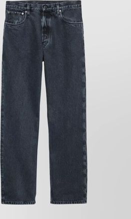 Prada faded five-pocket denim trousers