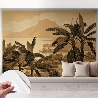Tulup Carta Da Parati Adesiva - Fotomurale - Facile Da Applicare - Per La Soggiorno - Camera Da Letto - Panorama Tropicale 208x146 Cm