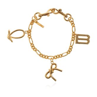 Balenciaga Bag Accessories, female, Yellow, Size: ONE SIZE Keychain Chain With Charms