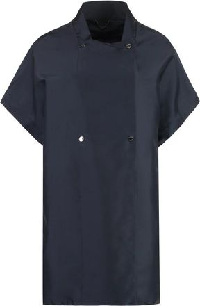 Moorer Dubbel-Breasted Techno Fabric Jas - Dames - Mantel - Blauw - S - Polyester - Jassen