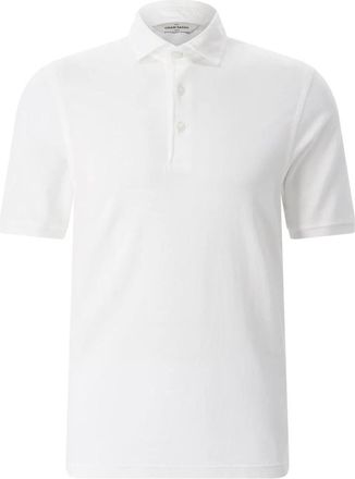 Gran Sasso Polo Shirt met Korte Mouwen - Heren - Polos - Wit - L - Katoen - Tops