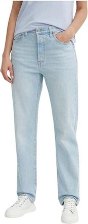 Levi's 501 Crop - Dames - Regular Fit Jeans - Blauw - W24 L28 - Katoen - Jeans