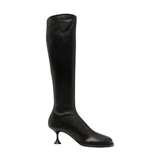 Sergio Rossi Schoenen, Dames, Zwart, 38 1/2 EU, Sergio Rossi Laarzen Zwart