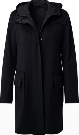Akris Duffle Reversible Hooded Coat