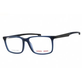Carrera Mens Blue Rectangular Eyeglass Frames CARDUC026