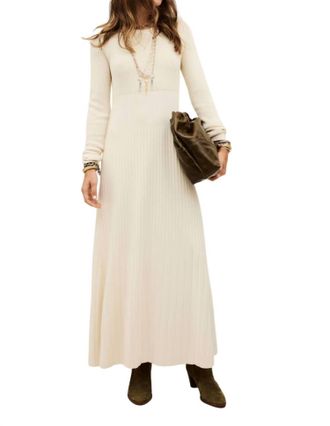 BA&SH Elise Maxi Dress In Off-White