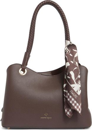 Nanette Lepore Sybil Braided Handle Shoulder Bag in Maple-Maple Fleur at Nordstrom Rack