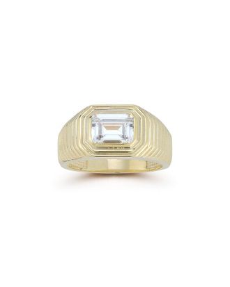 Chloe and Madison Chloe And Madison 14K Over Silver Cz Bold Ring