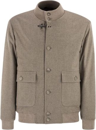 Fay Stijlvolle Herenjas - Heren - Bomber jackets - Beige - L - Jassen