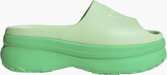 adidas Originals Adidas Originals Womens Stan Platform Open Toe Slides - Green - Size: 4