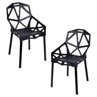 Regalos Miguel Packs Sillas Comedor - Pack 2 Sillas Omega - Negro