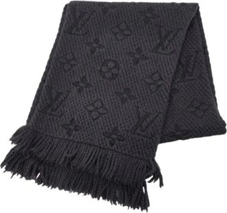 Louis Vuitton Pre-owned Scarves, female, Black, Size: ONE SIZE Pre-owned Vintage Silk Scarf