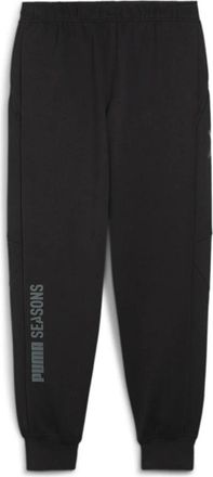 Puma Basis katoenen joggers - rechte pasvorm - Heren - Sweatpants - Zwart - S - Katoen - Broeken