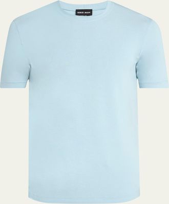 Giorgio Armani Mens Solid Short-Sleeve T-Shirt