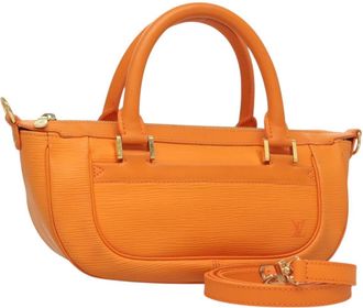 Louis Vuitton Danura Handbag Epi Orange Leather Handbag (Pre-Owned)