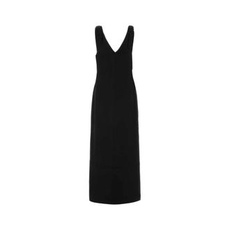 Co Midi Dresses, female, Black, Size: L V-neck Midi Dress