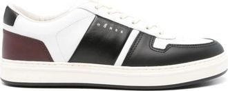 Hogan Zwart en Wit Sneakers Aw 24 - Heren - Sneakers - Veelkleurig - 44 EU - Leer - Schoenen