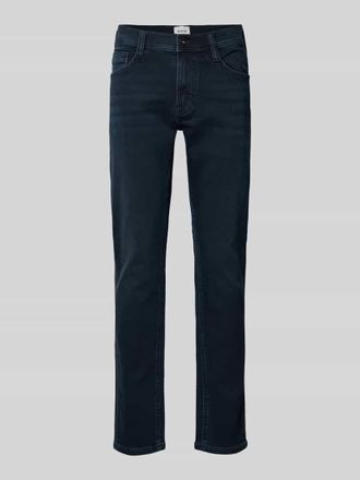 Mustang Jeans Mustang Slim Fit Jeans mit Label-Patch Modell OREGON in Dunkelblau, Größe 34/32