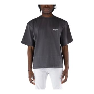 We11done T-Shirts, male, Gray, S, Wave Logo T-Shirt