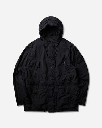 Stone Island Men s Ghost Nylon Smerigliato Short Parka Black