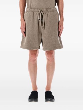 Fear of God Shorts sportivi in pile con coulisse - Marrone