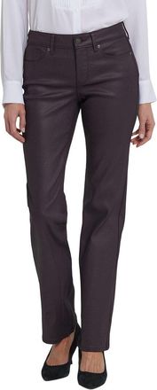 NYDJ Marilyn Fig Coated Straight Leg Jean