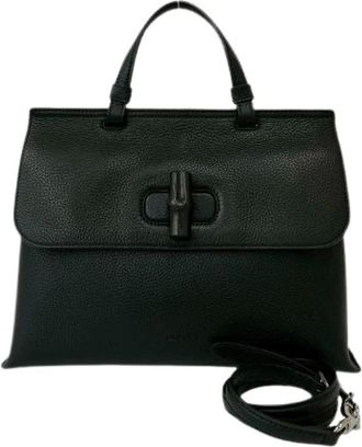 Gucci Pre-owned Daily Bamboo Leather 2way bag - - Pre-owned - Donna - Nero - ONE SIZE