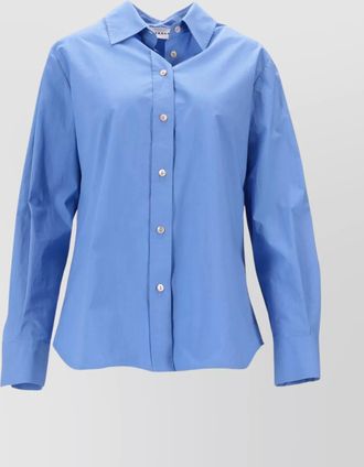 Parosh long sleeve collared shirt with cuffed sleeves