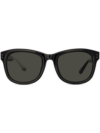 Linda Farrow Edson square-frame sunglasses - unisex - Acetate - One Size - Black