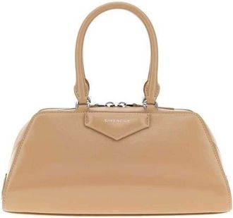 Givenchy Beige Leather Small Antigona East-West Handbag Sand Borse A Mano