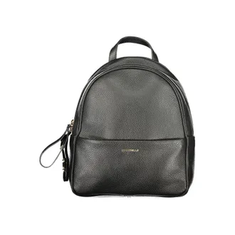 Coccinelle Black Leather Womens Backpack