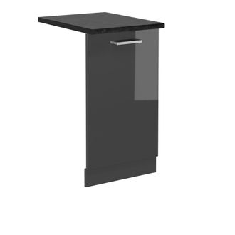 Vicco Tapa Del Lavavajillas R-line, Antracita Alto Brillo, 45 Cm, Et Antracita, Vicco