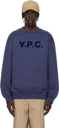 その他 Valentin Sweat - A.P.C. - Cotton - Blue A.P.C. Sweatshirts, male, Blue, Size: XS Blue Cotton