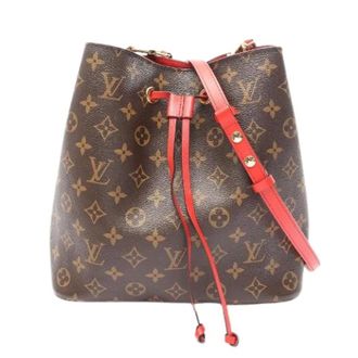 Louis Vuitton Pre-owned NeoNoe Monogram Schoudertas - Dames - Pre-owned - Bruin - Maat: ONE Size Leer