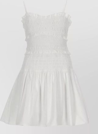 Michael Kors mini dress flared skirt smocked bodice