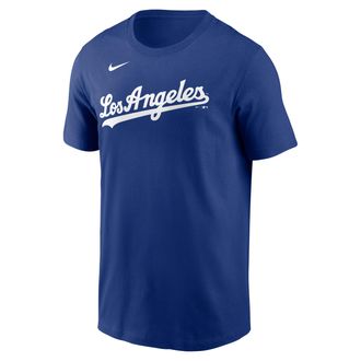 Nike Mookie Betts Los Angeles Dodgers Nike Mens MLB T-Shirt in Blue | N1994EWLD9-VRT