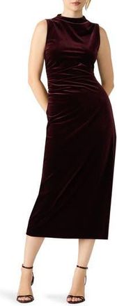 Steve Madden Mo Sleeveless Velvet Midi Dress in Velvet Wine at Nordstrom Rack, Size Xx-Large