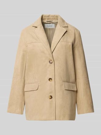 b.young B.Young Regular Fit Blazer in Leder-Optik Modell APALA in Mud, Gr&ouml;&szlig;e 34