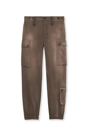 Fortela Jodit Cargo Cotton Trousers in Taupe at Nordstrom, Size 26 32 Eu