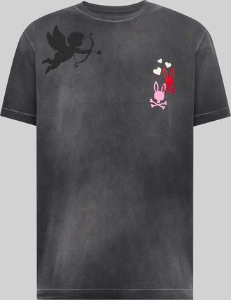 Psycho Bunny Mens Jack Graphic Tee 001 BLACK / XS