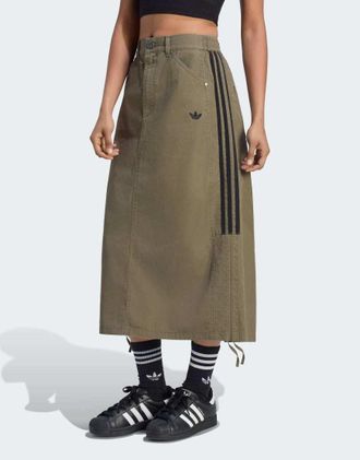 adidas Originals Gonna parachute color oliva strata-Verde
