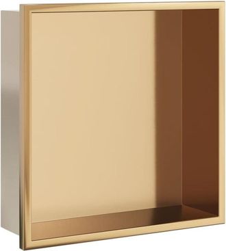 vidaXL Vidaxl - Shower Niche Brushed Gold 32x32x9 cm Stainless Steel