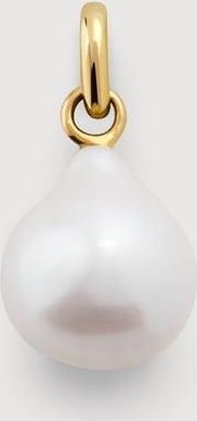 Monica Vinader Gold Baroque Pearl Small Pendant Pearl