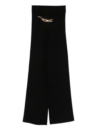 Paco Rabanne chain-embellishment trousers - Black